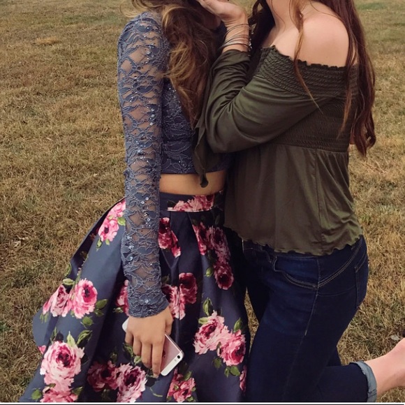 2 Piece Homecoming Dress - Picture 1 of 5